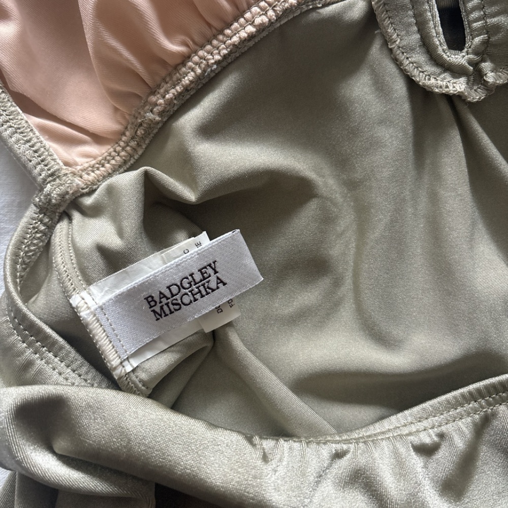 Badgley Mischka one piece swimsuit dress - Picture 4 of 4